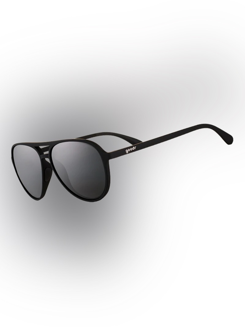 goodr Men's Black Aviator Sunglasses - Polarized Lens
